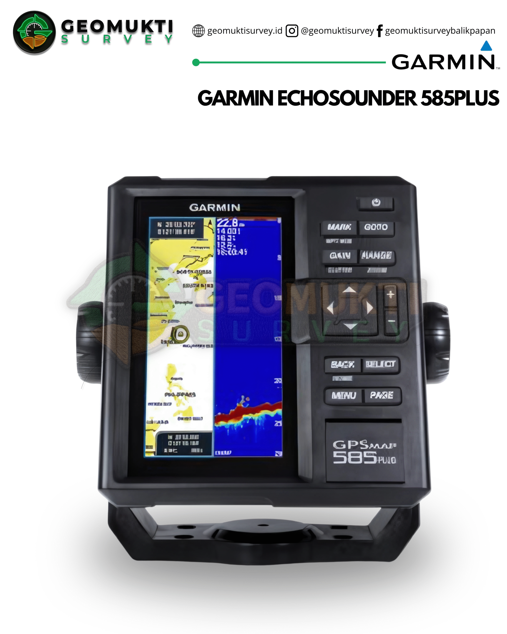 gpsmap garmin 585plus dengan sonar echounder untuk laut