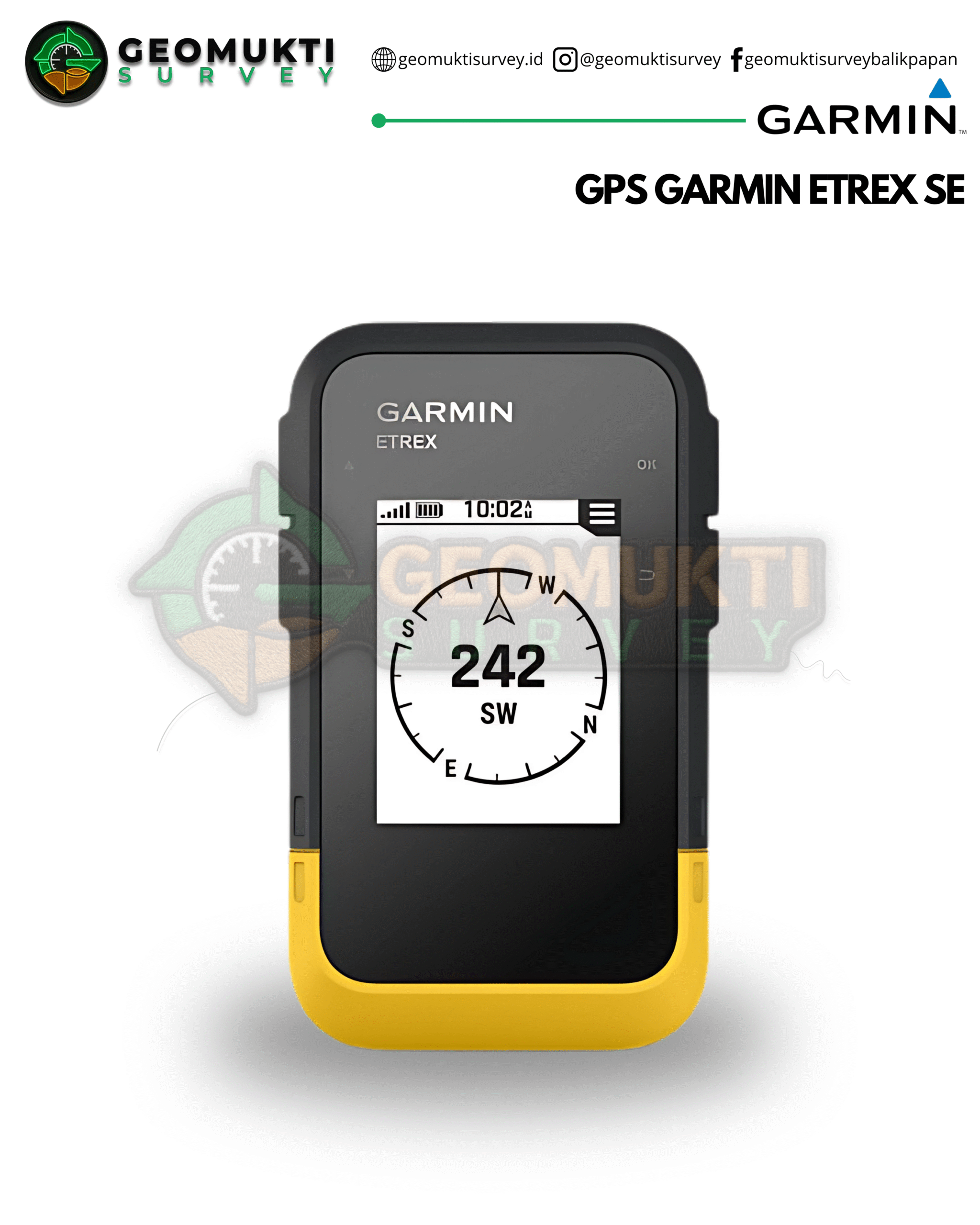 gps garmin etrex se handheld ringan hemat baterai untuk survey dan hiking
